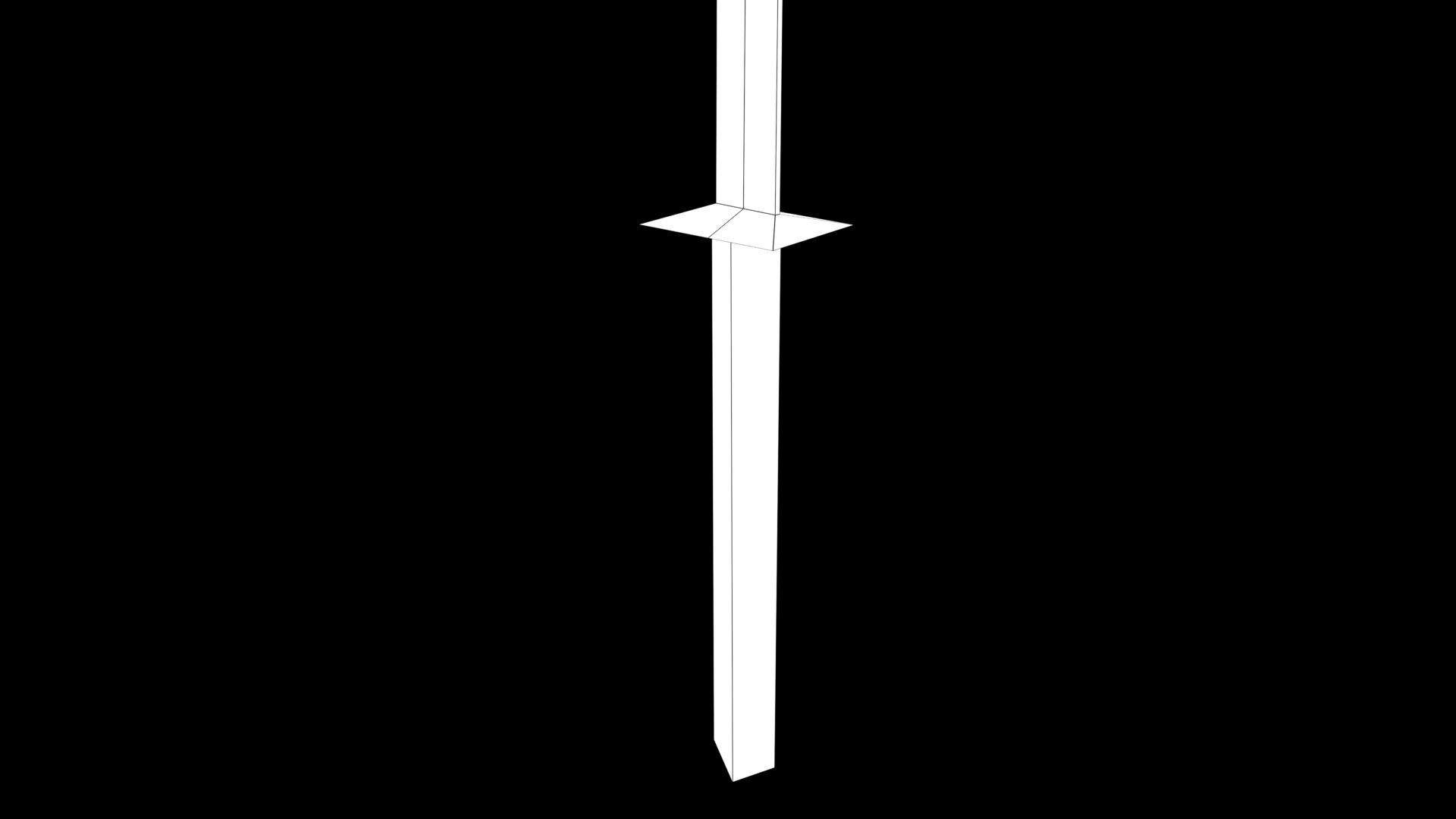 sword Low-poly 3D model_8