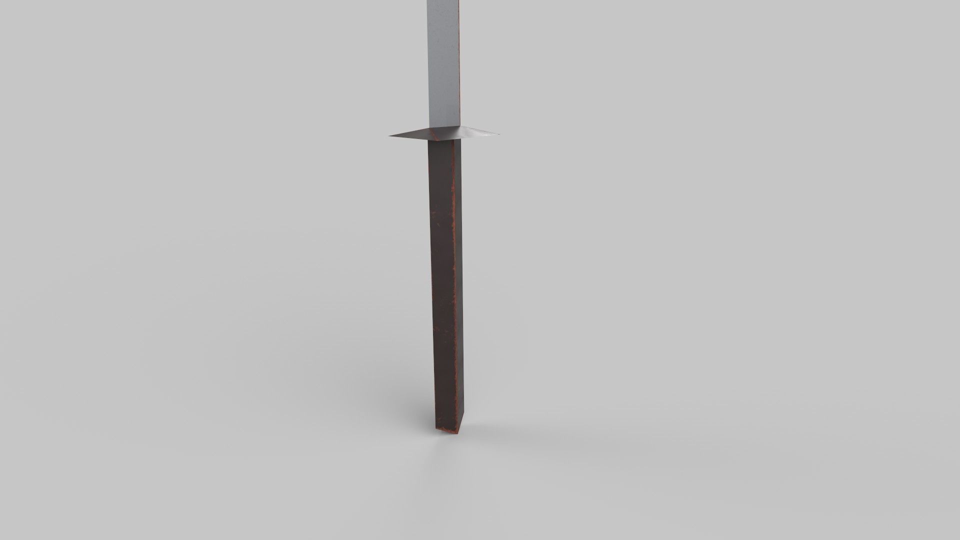 sword Low-poly 3D model_2
