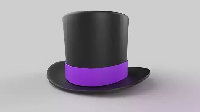 top hat 3D model