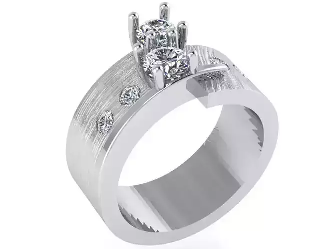 Infinity Style Diamond ring 1984 3D print model