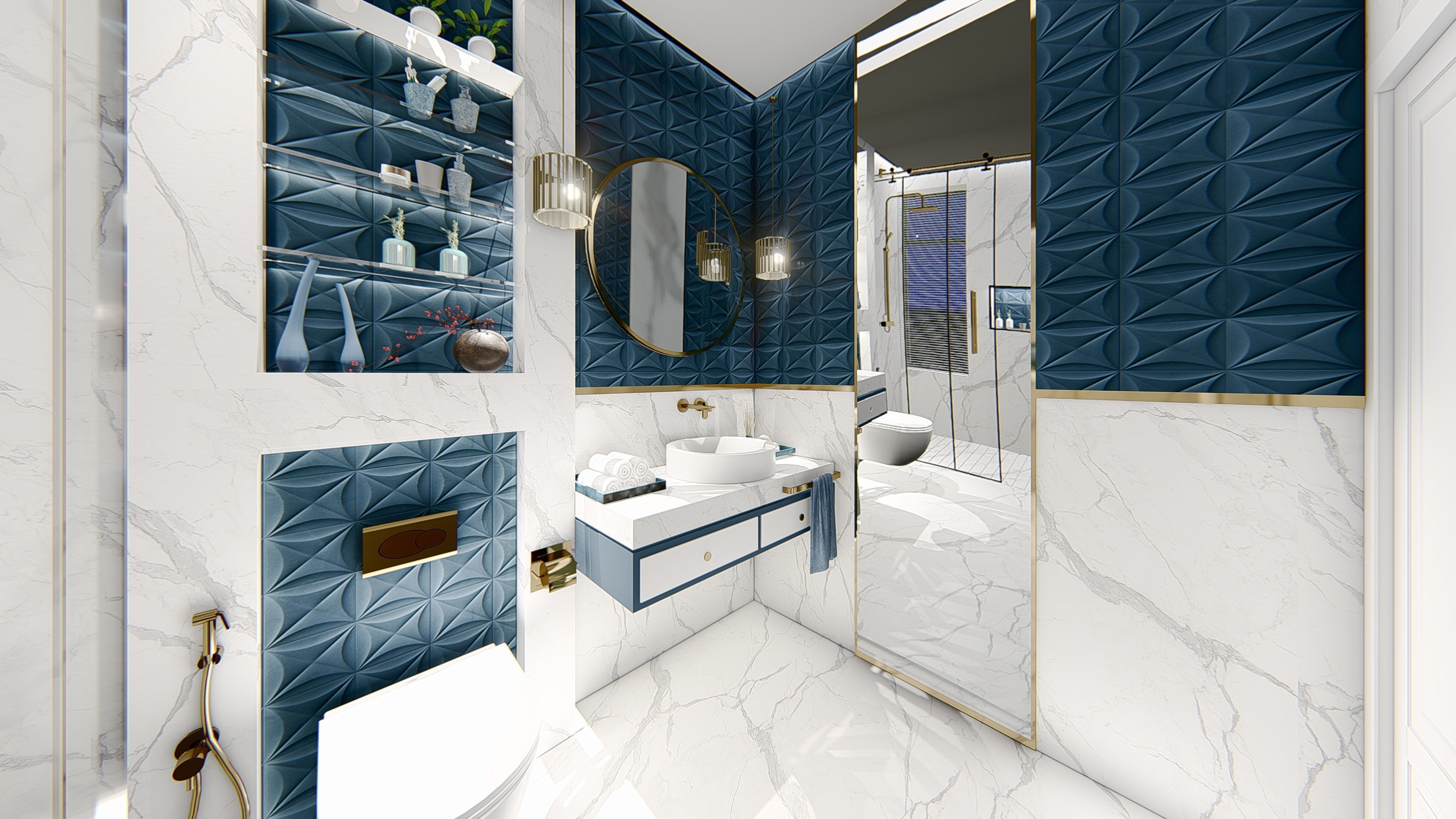  INTERIOR DESIGN OF A BATHROOM 3D model_2