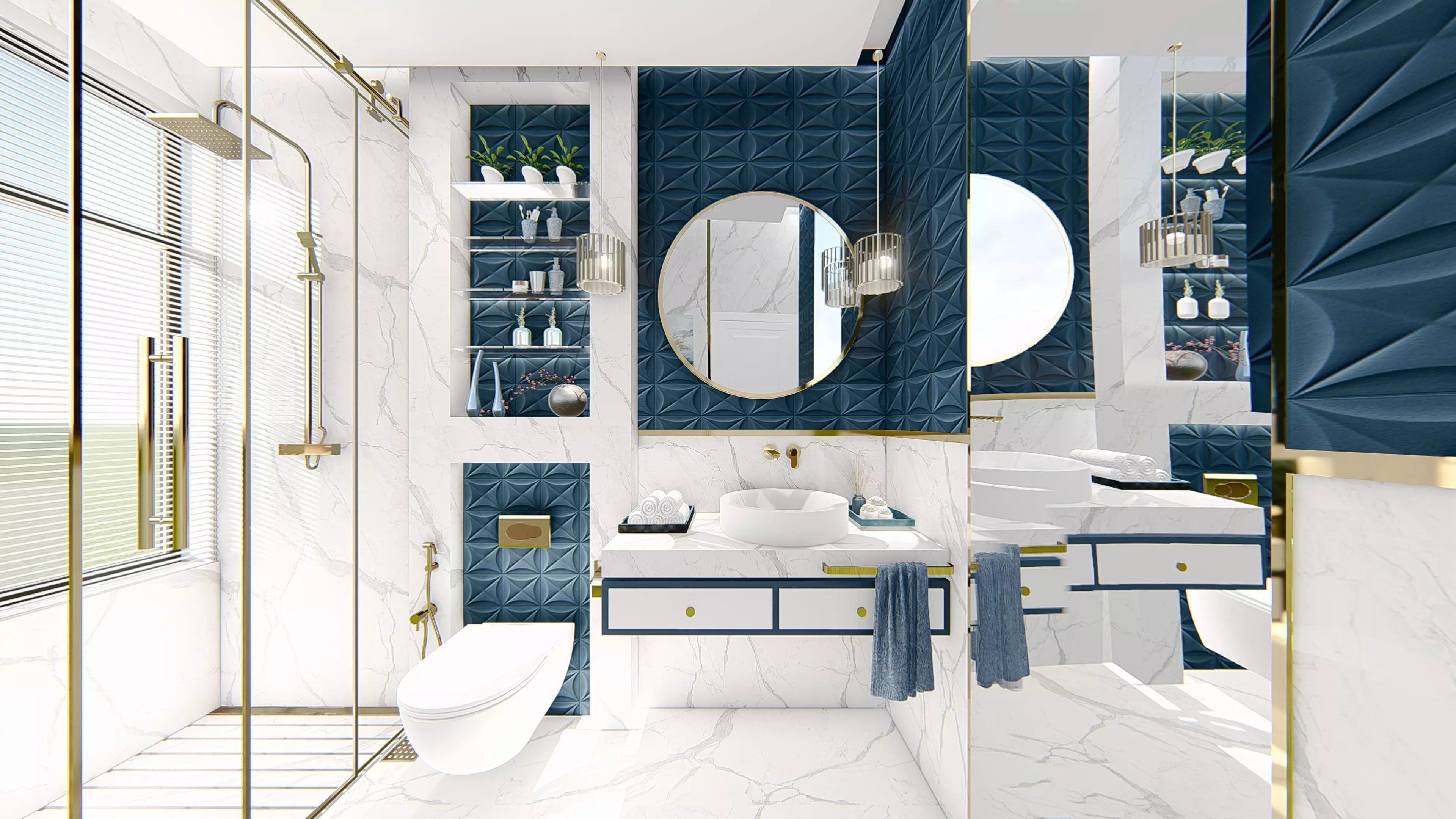  INTERIOR DESIGN OF A BATHROOM 3D model_0