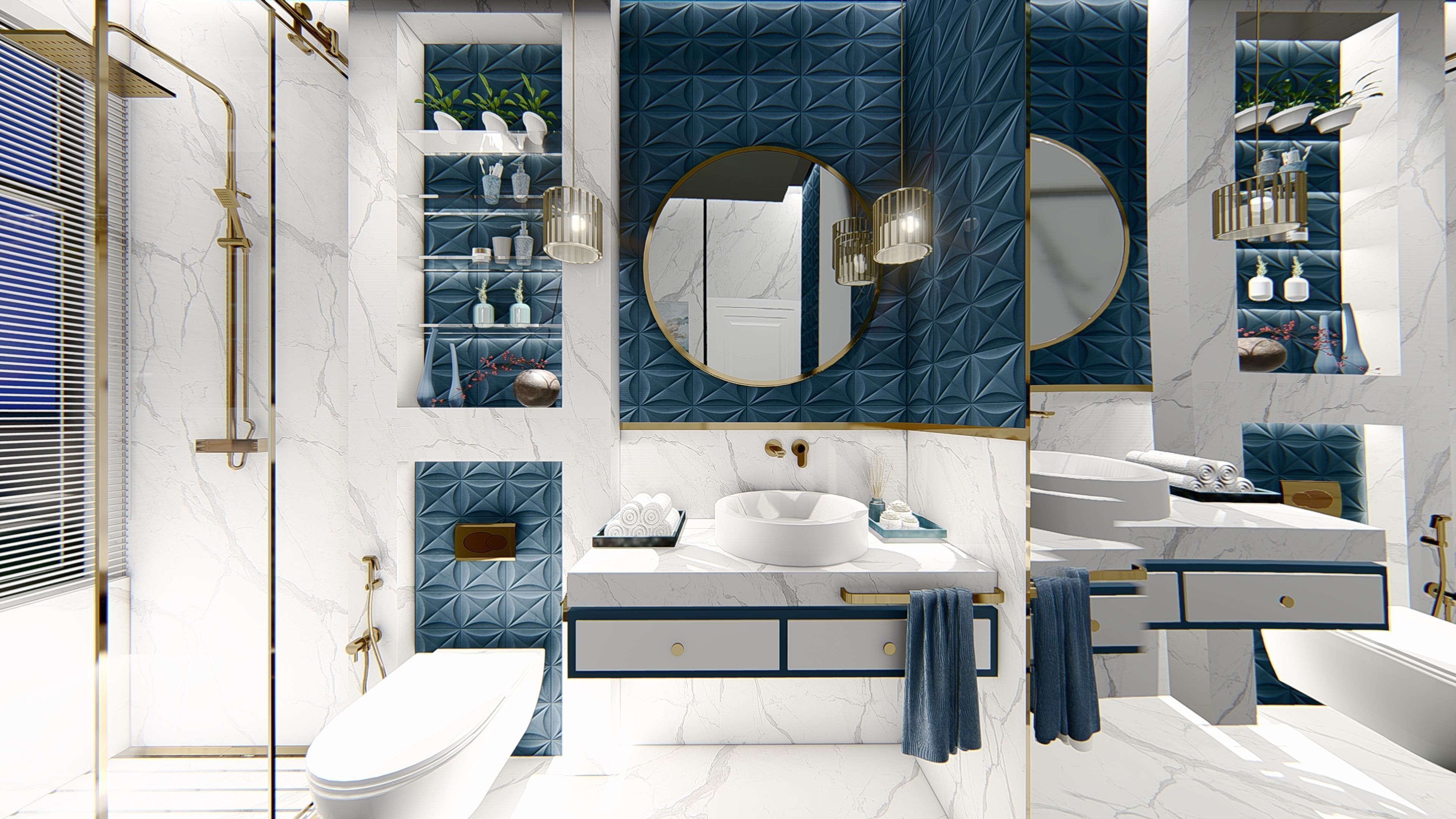  INTERIOR DESIGN OF A BATHROOM 3D model_1