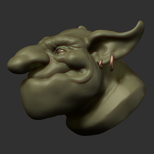 Troll head sculpt 3D model
