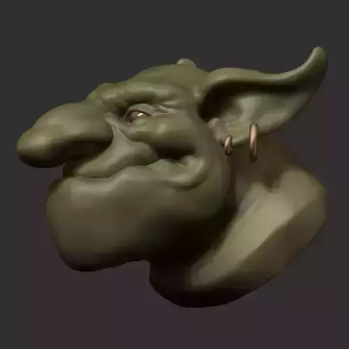 Troll head sculpt 3D model