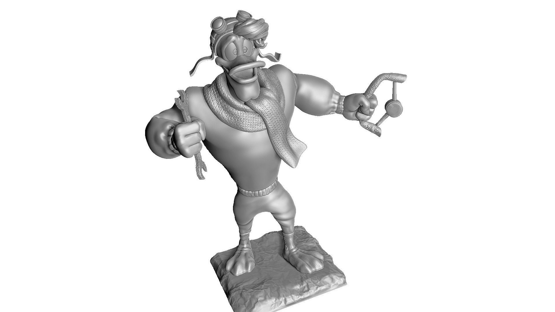 Launchpad McQuack for 3D print STL 3D print model_8
