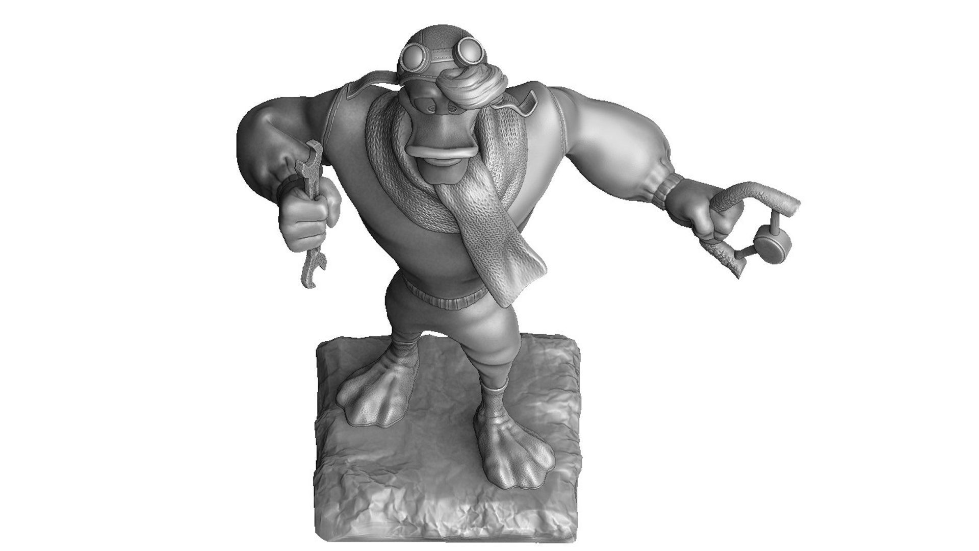 Launchpad McQuack for 3D print STL 3D print model_6