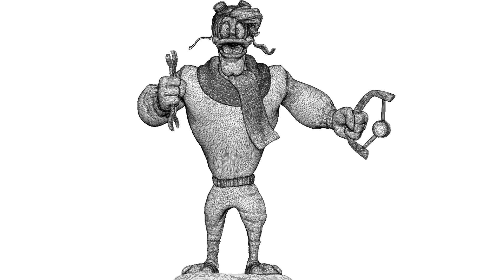 Launchpad McQuack for 3D print STL 3D print model_15