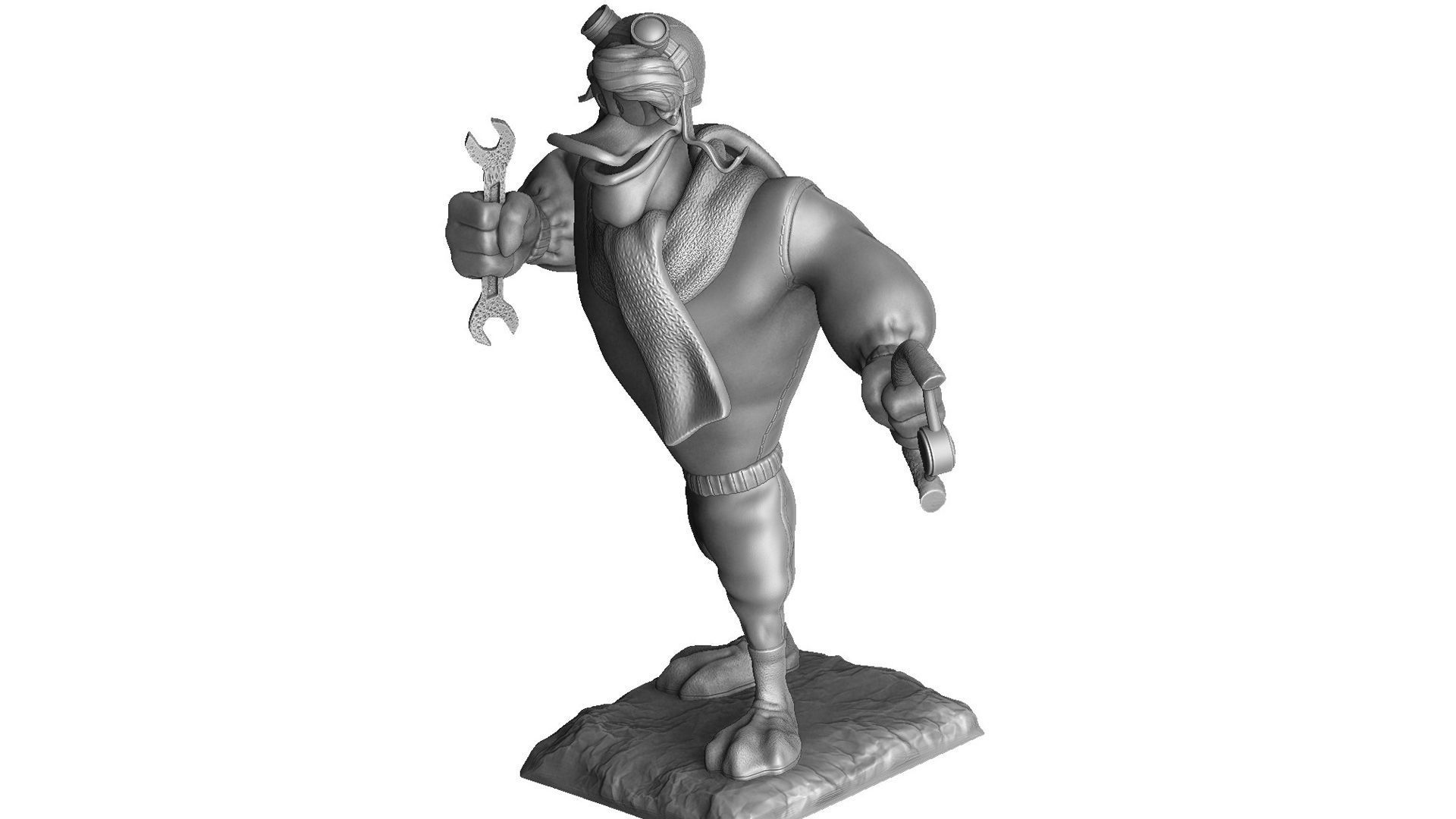 Launchpad McQuack for 3D print STL 3D print model_9