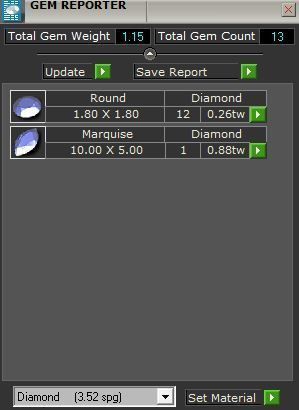 Fashion diamond ring 1990 3D print model 3D print model_8