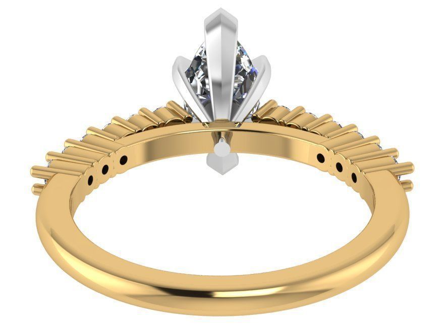 Fashion diamond ring 1990 3D print model 3D print model_3