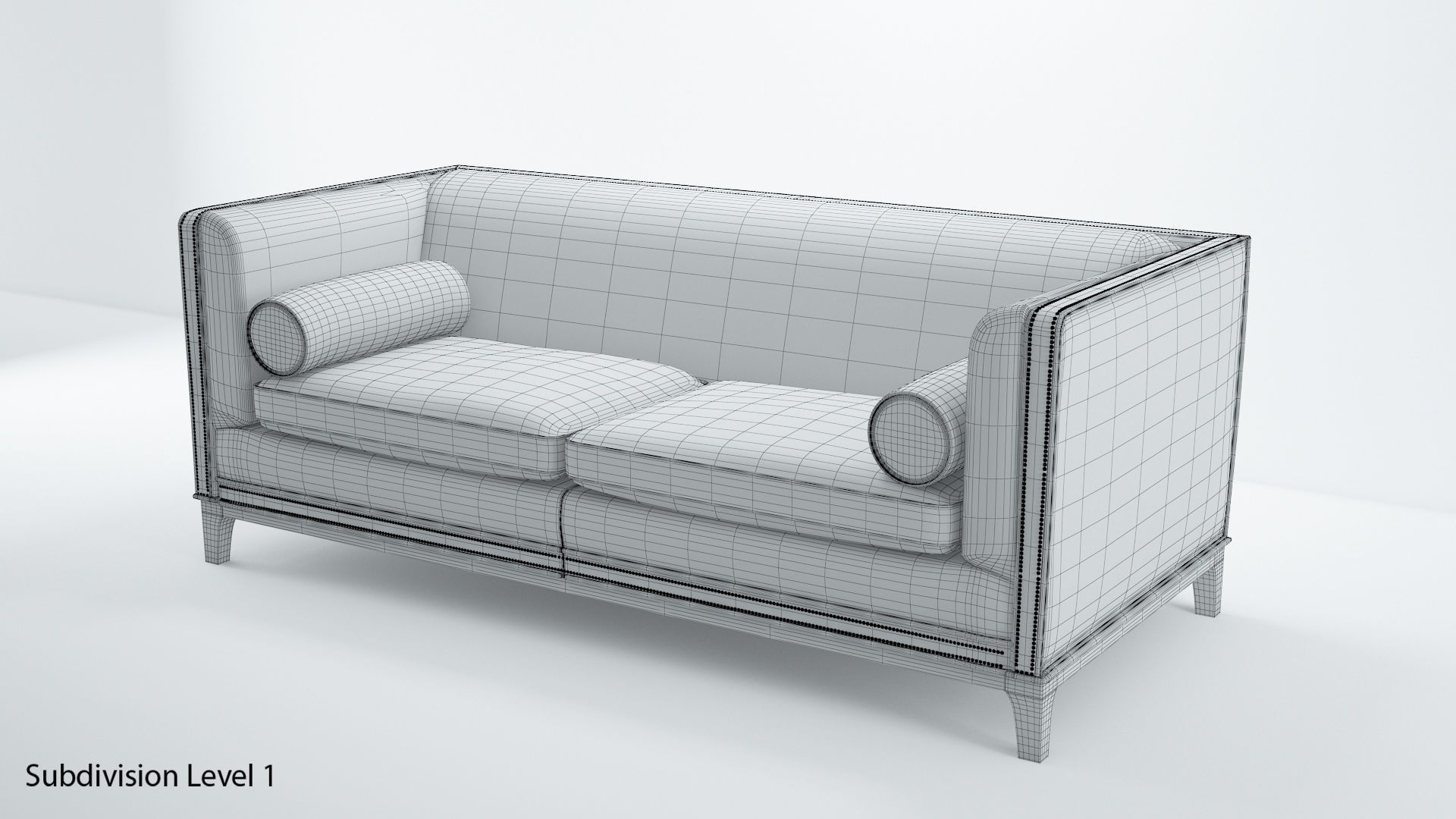 Ethan Allen Anderson Sofa fabric 3D model_7