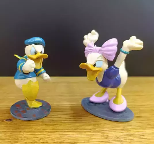 Donald and Daisy duck for 3d print STL 3D print model