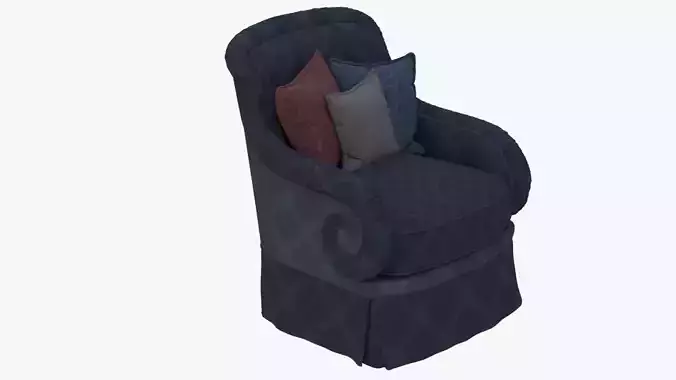 sofa and pillow with 4K textures