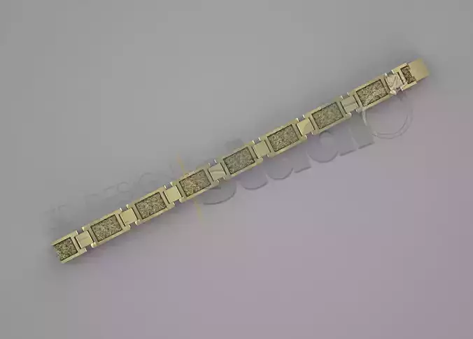 Luxury detailed cuban chainlink model