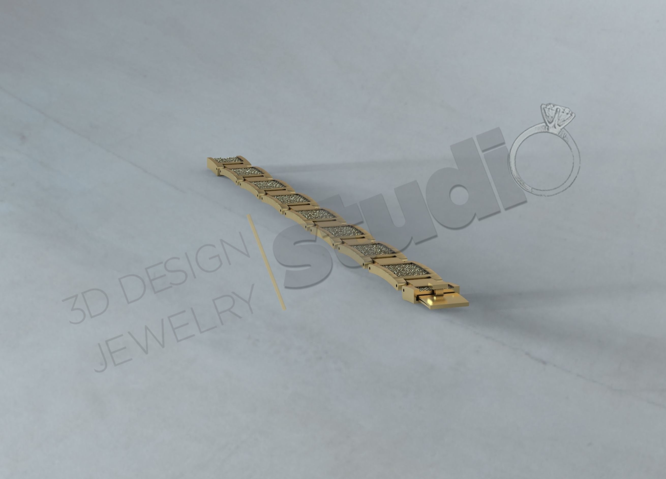 Luxury detailed cuban chainlink model 3D print model_2
