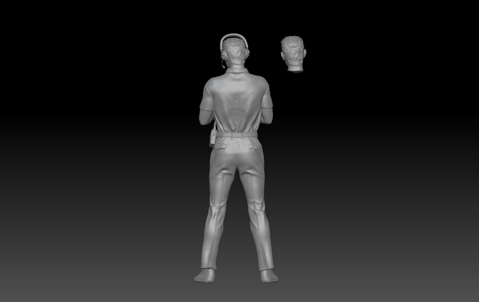 formula one TEAM PIT STOP HEAD COACH TV CONTROL ROOM 3 3D print model_2