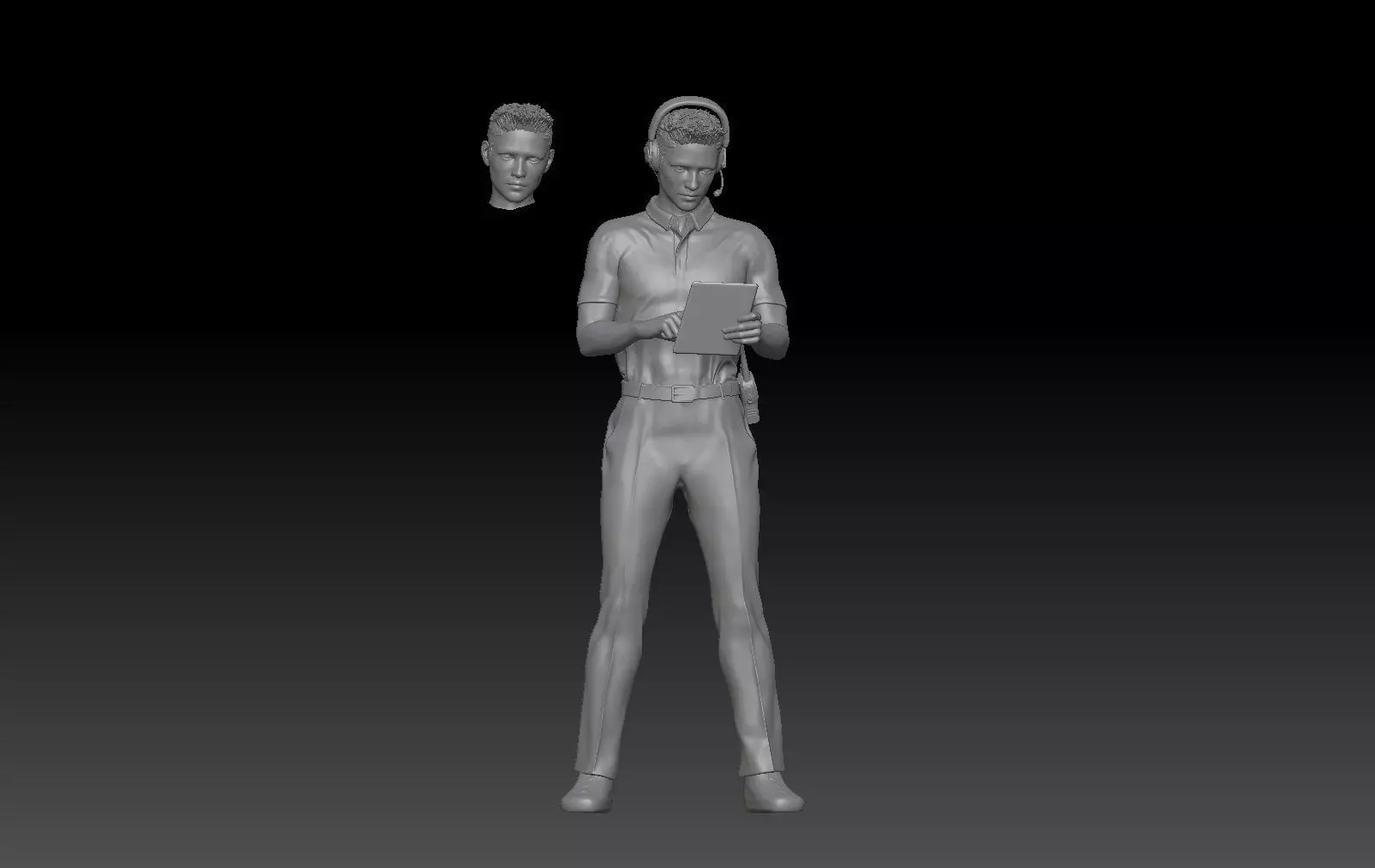 formula one TEAM PIT STOP HEAD COACH TV CONTROL ROOM 3 3D print model_0