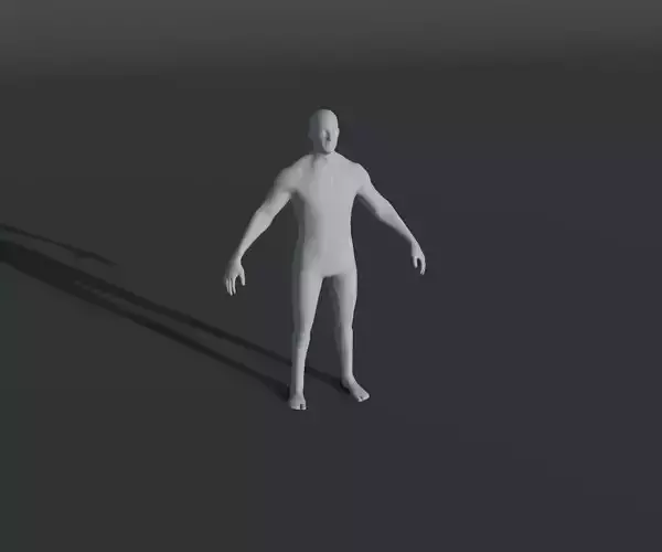 Male Body Base Mesh 28 Animations 3D Model 3D model