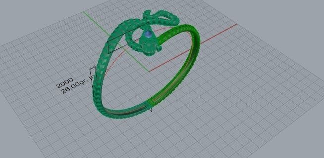 Fashion Bracelet 2000 3D print model 3D print model_6