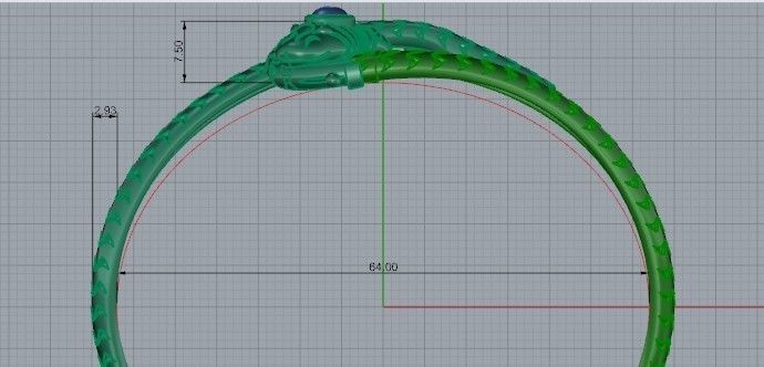 Fashion Bracelet 2000 3D print model 3D print model_7