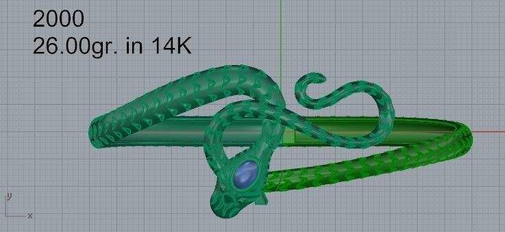 Fashion Bracelet 2000 3D print model 3D print model_5