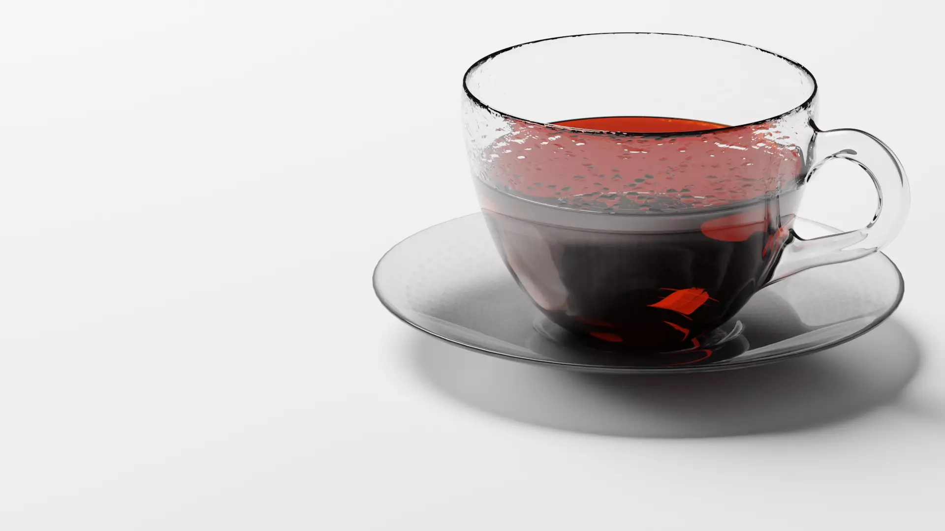 Coffee with Plate Free 3D model_0