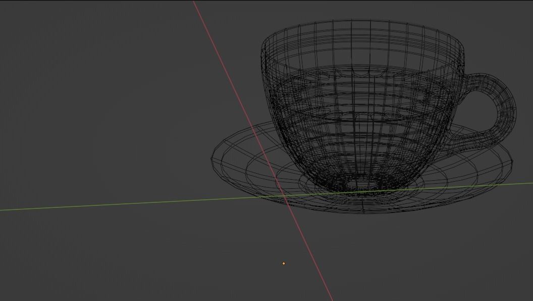 Coffee with Plate Free 3D model_3