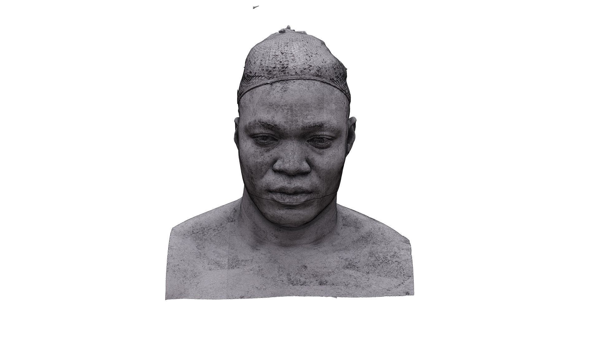 Raw Head Scan Kato Abimbo 3D model_7