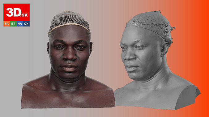Raw Head Scan Kato Abimbo 3D model