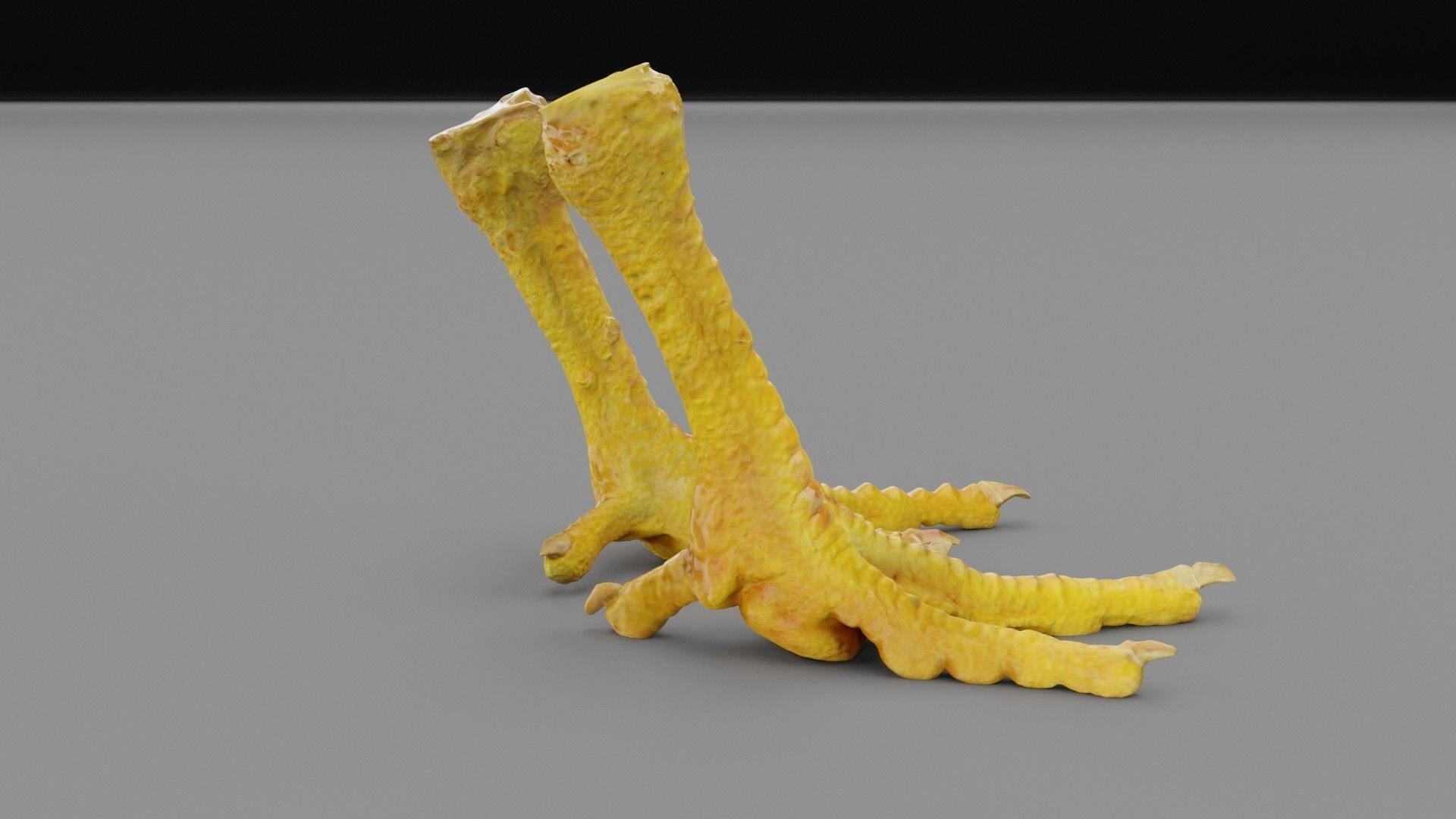 Pair chicken feet high-poly 3D model_23