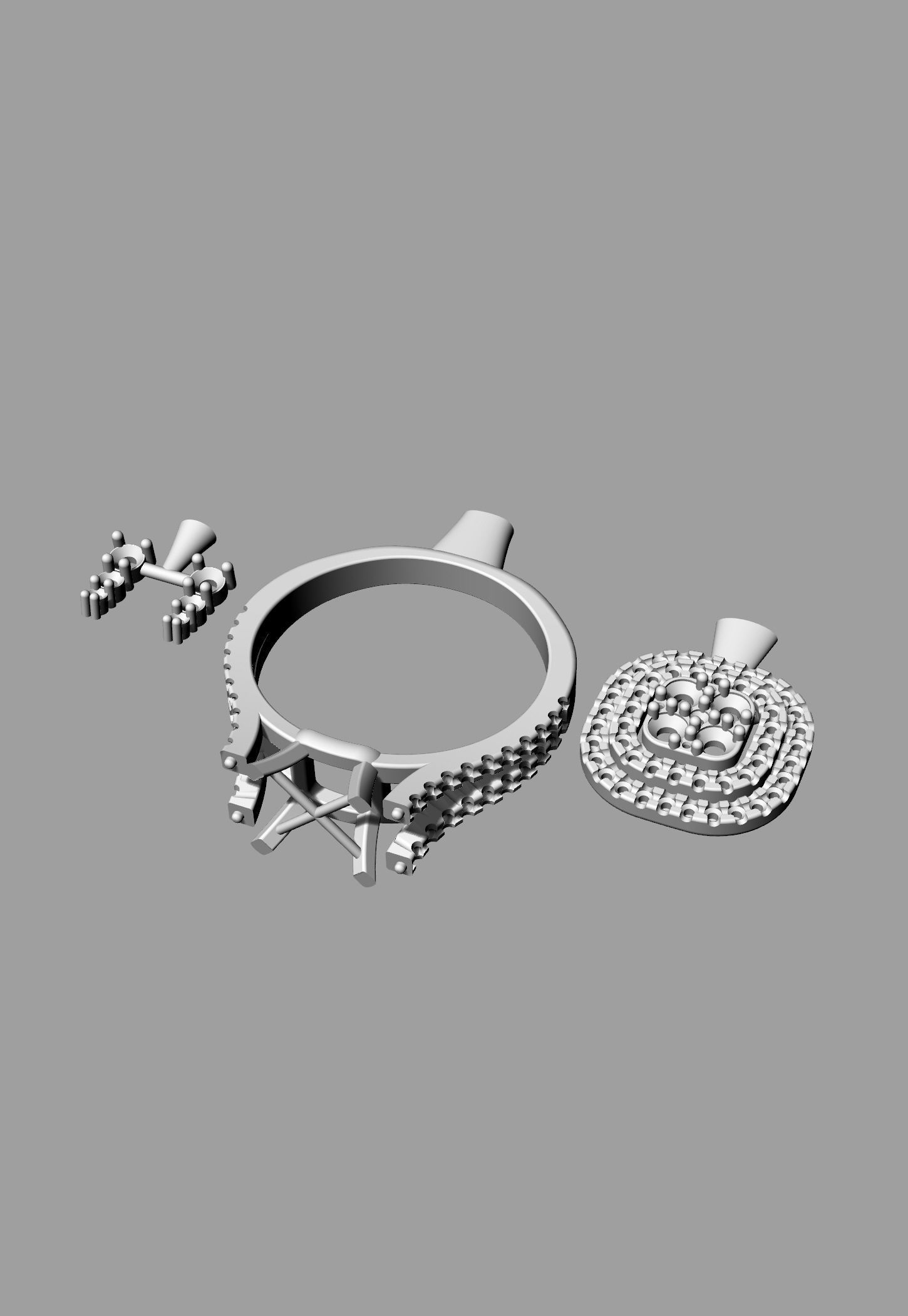 Square Ring 3D print model 3D print model_3