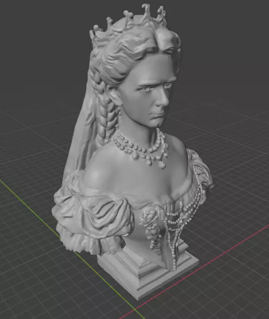 Empress Elisabeth of Austria 3D print model_6