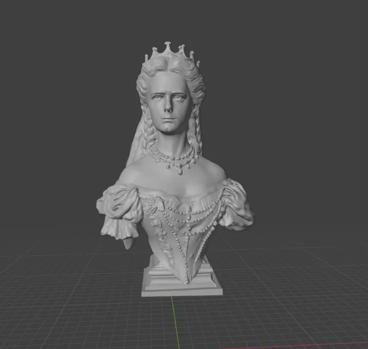Empress Elisabeth of Austria 3D print model_1