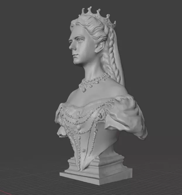 Empress Elisabeth of Austria 3D print model_10