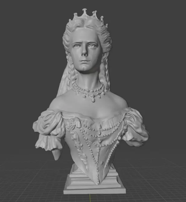 Empress Elisabeth of Austria 3D print model_2