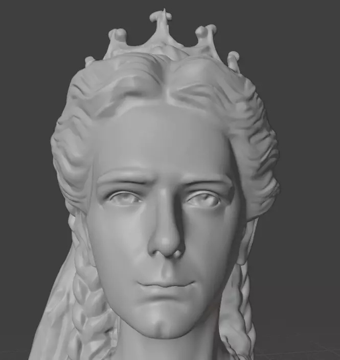 Empress Elisabeth of Austria 3D print model_18