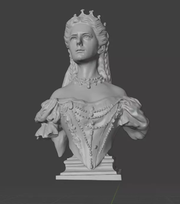Empress Elisabeth of Austria 3D print model_9