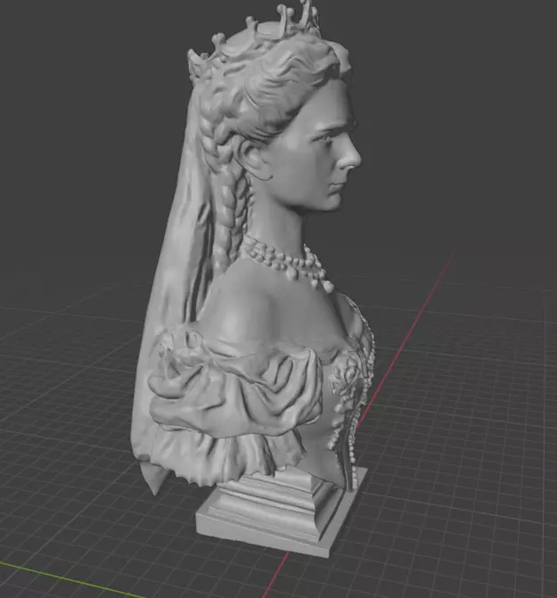 Empress Elisabeth of Austria 3D print model_3