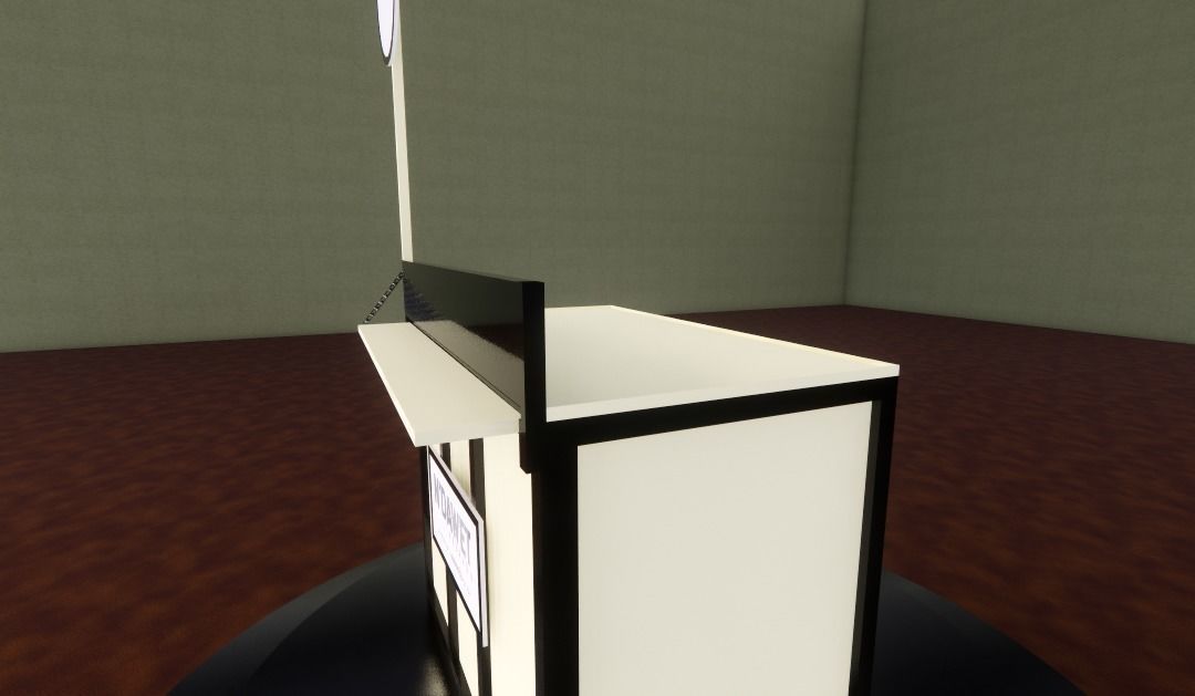 Simple Street Booth 1 3D print model_3