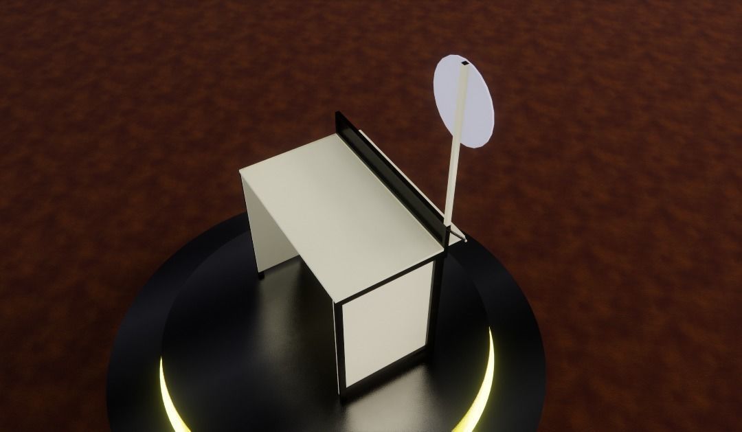 Simple Street Booth 1 3D print model_2