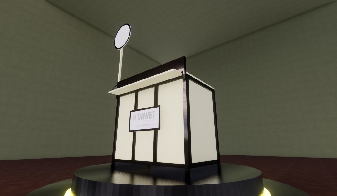 Simple Street Booth 1 3D print model_1