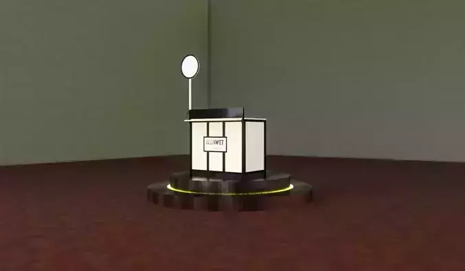 Simple Street Booth 1 3D print model