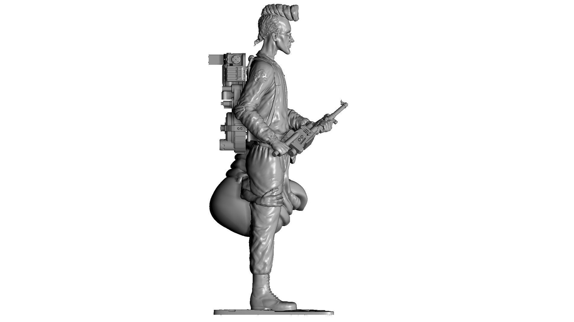 Egon Spengler and Slimer from the movie Ghostbusters 3D print model_31