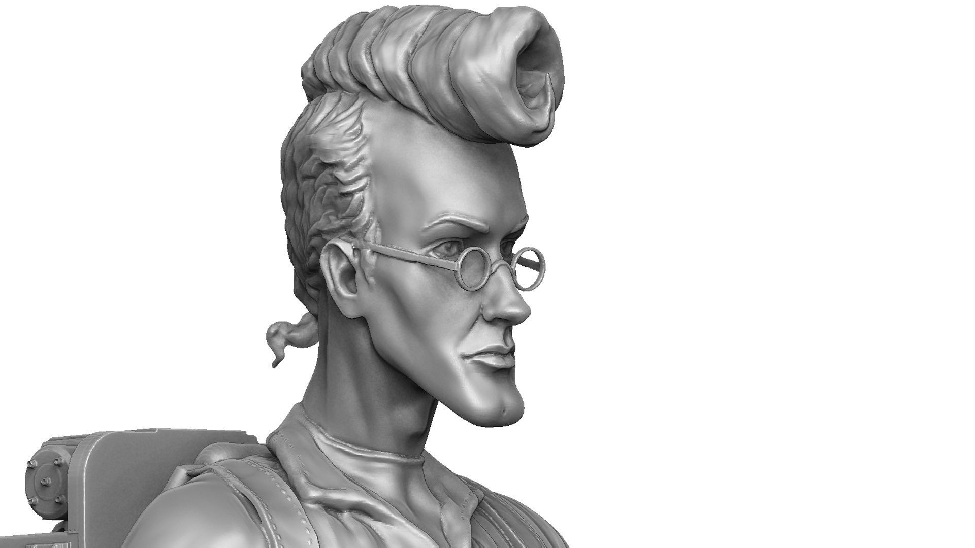 Egon Spengler and Slimer from the movie Ghostbusters 3D print model_1