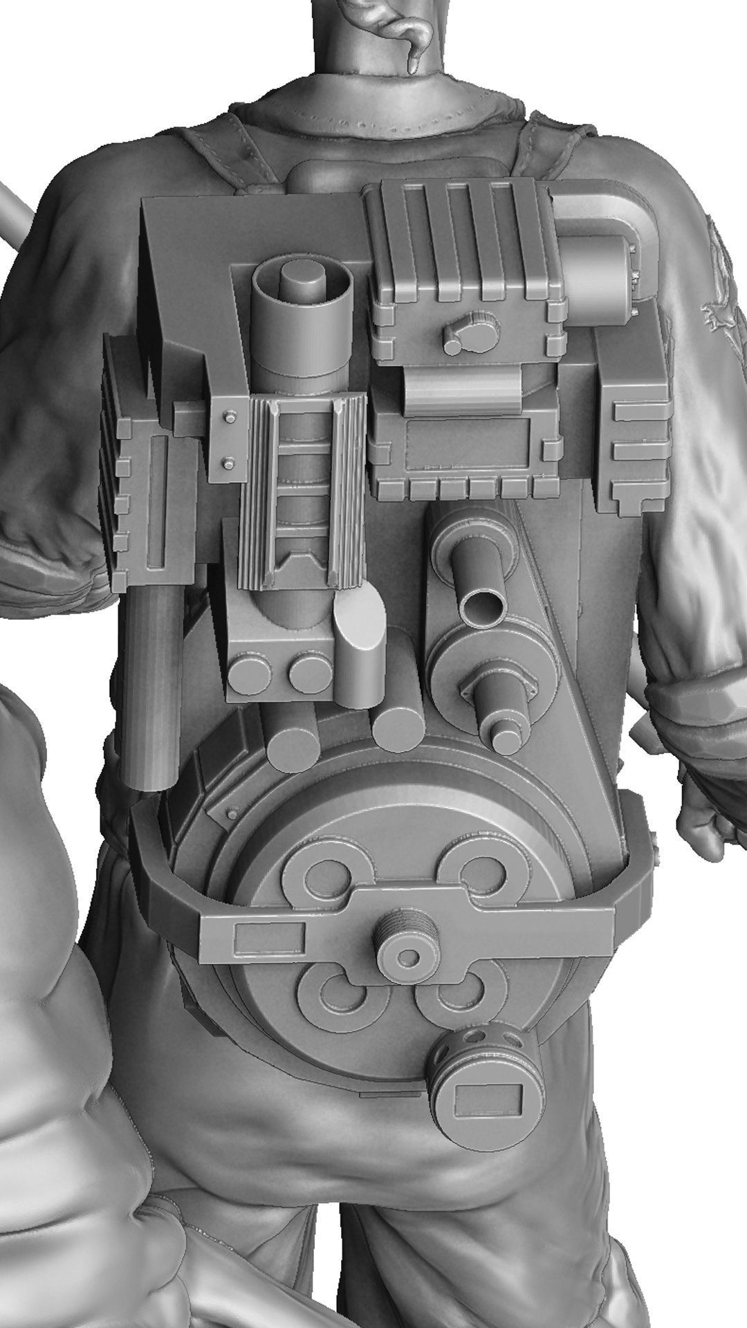 Egon Spengler and Slimer from the movie Ghostbusters 3D print model_48