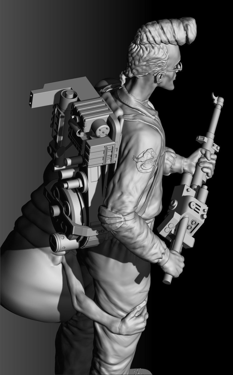 Egon Spengler and Slimer from the movie Ghostbusters 3D print model_9