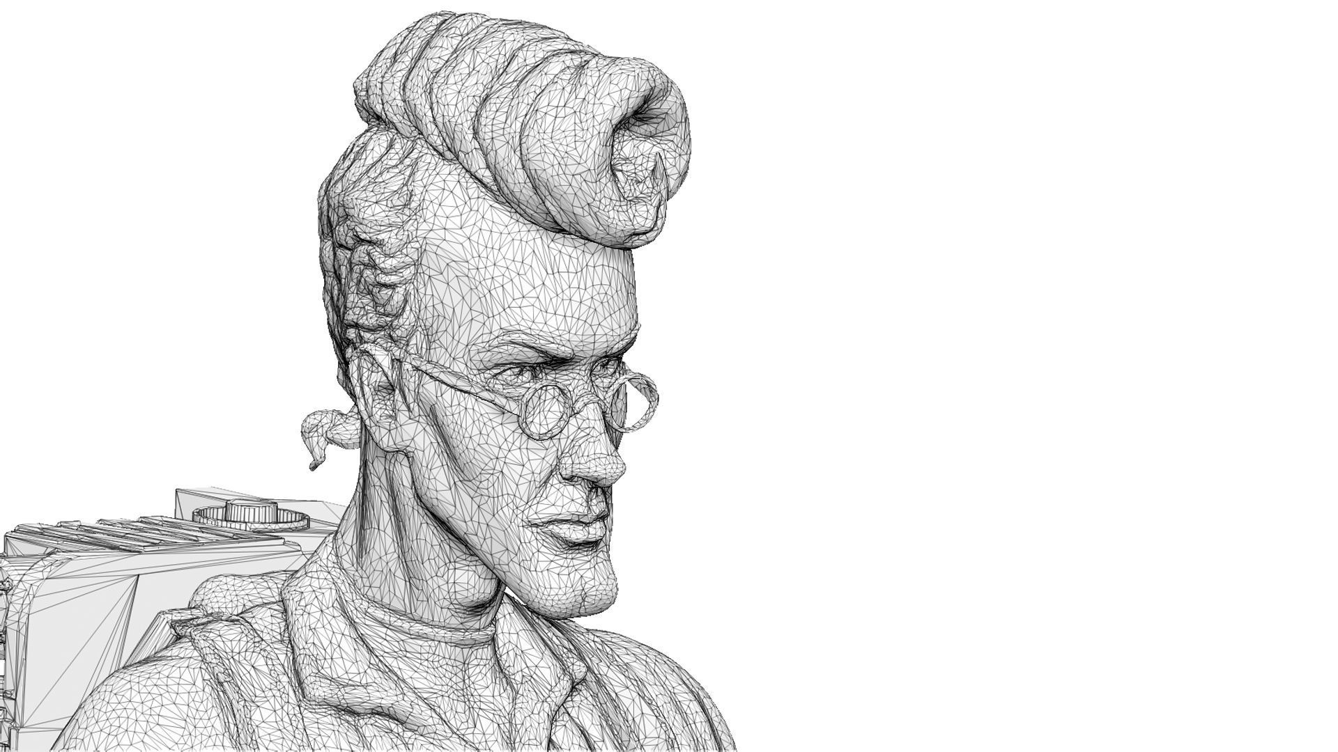 Egon Spengler and Slimer from the movie Ghostbusters 3D print model_47