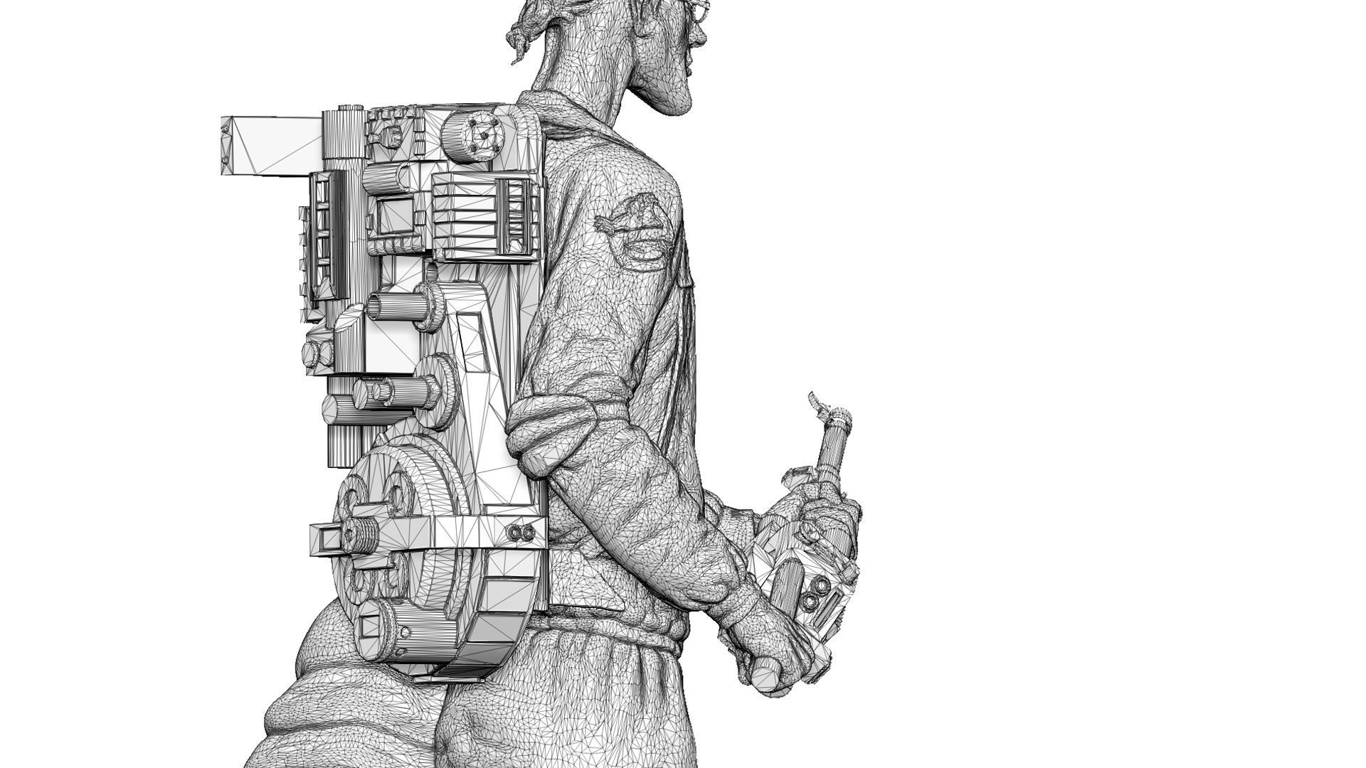 Egon Spengler and Slimer from the movie Ghostbusters 3D print model_43