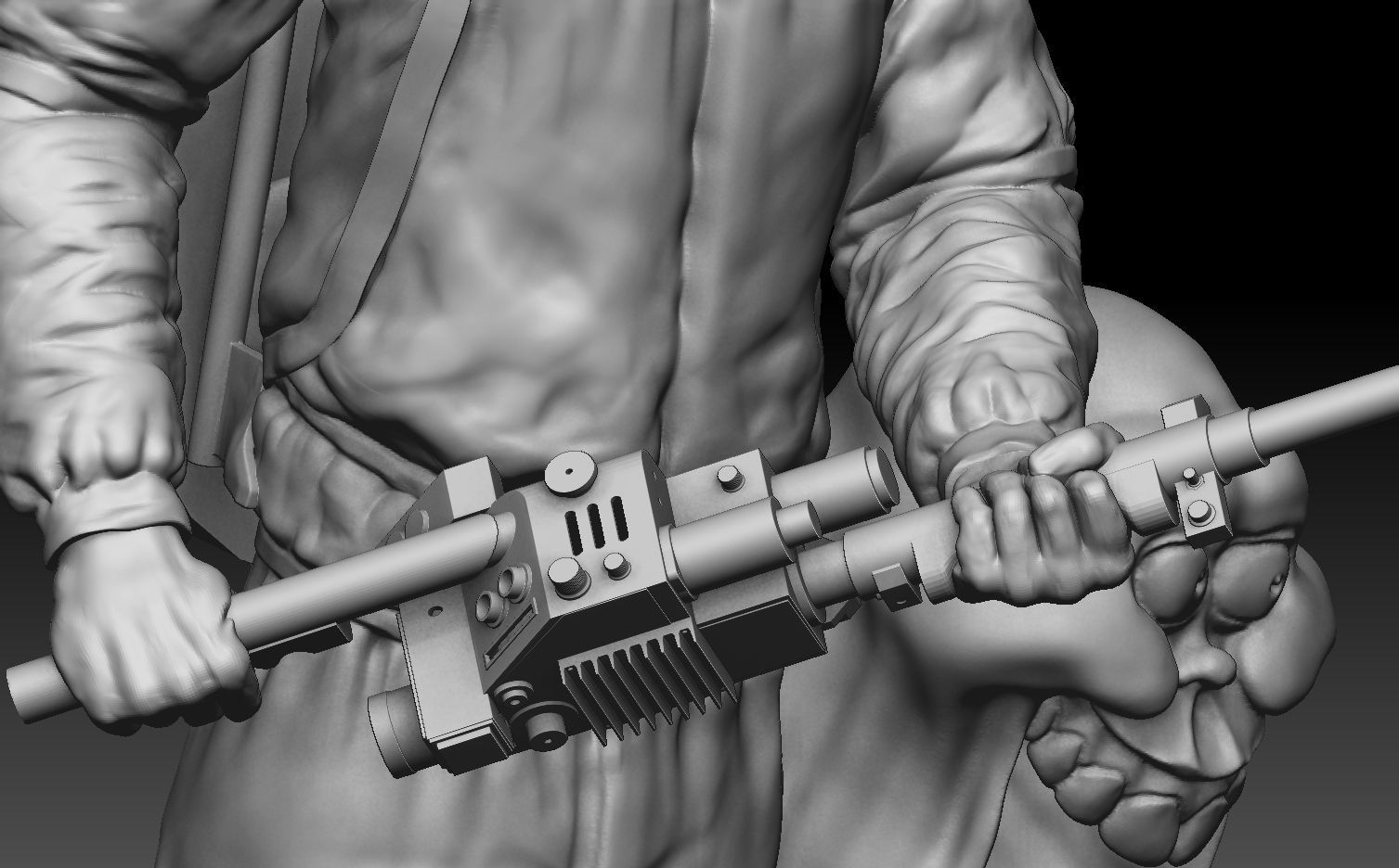 Egon Spengler and Slimer from the movie Ghostbusters 3D print model_17